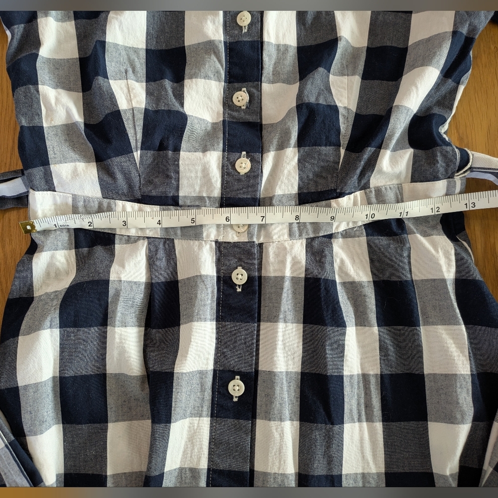 J Crew Checkered Long Sleeve Shirt Dress - Picture 7 of 7